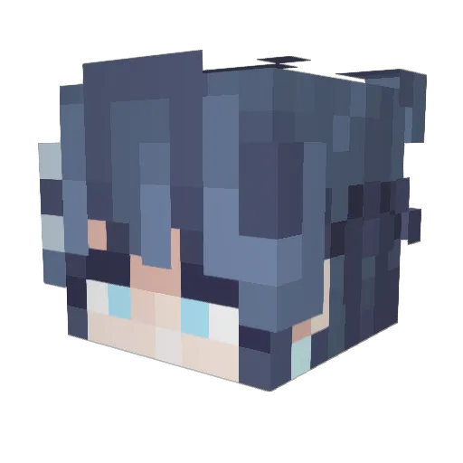 ChurchOfThighs Minecraft avatar head, 3D render