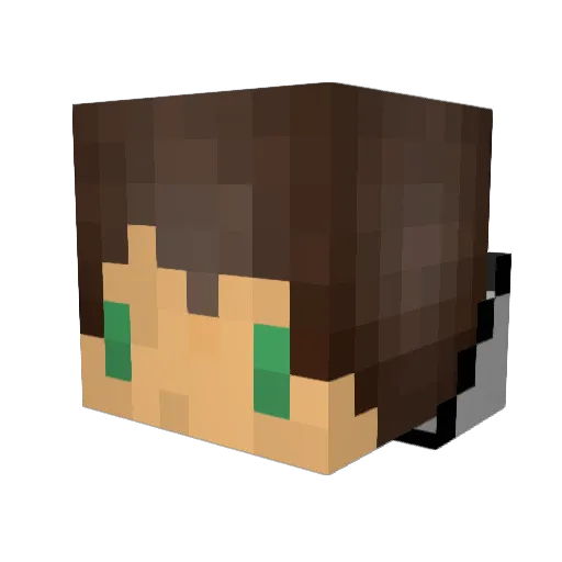 Churcher93 Minecraft avatar head, 3D render