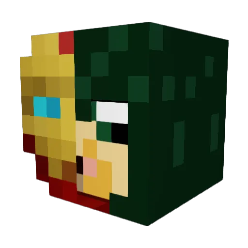 Churchill97 Minecraft avatar head, 3D render