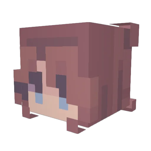 Churitos24 Minecraft avatar head, 3D render