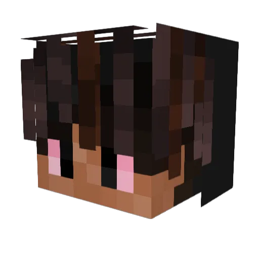 Churlit0 Minecraft avatar head, 3D render