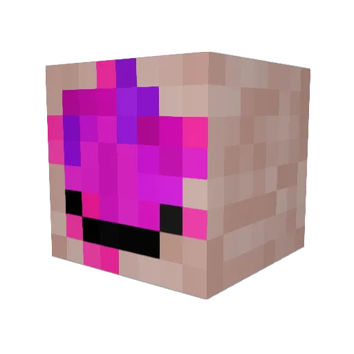 Churrikane Minecraft avatar head, 3D render