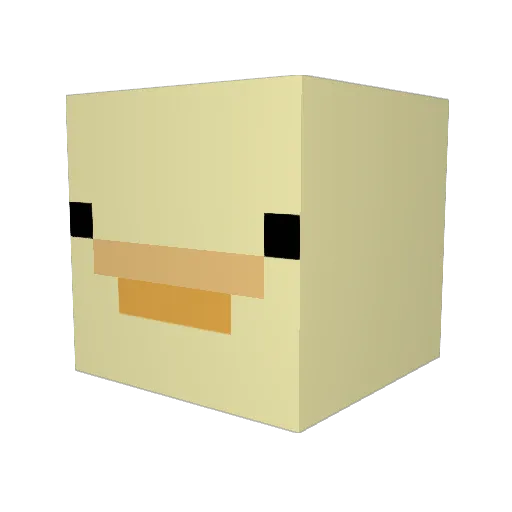 Churro0 Minecraft avatar head, 3D render