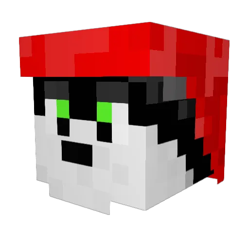 Churro2g Minecraft avatar head, 3D render