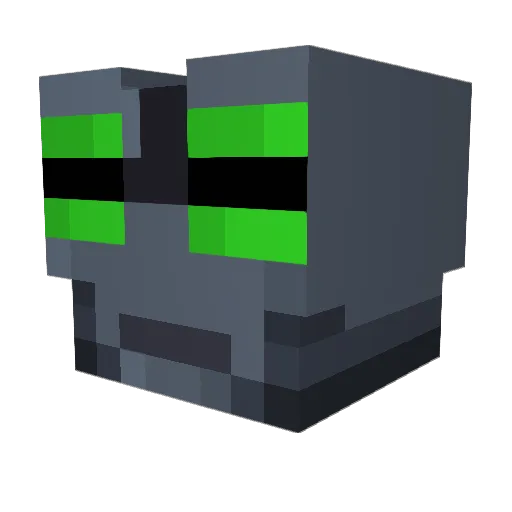Chuspi_ Minecraft avatar head, 3D render