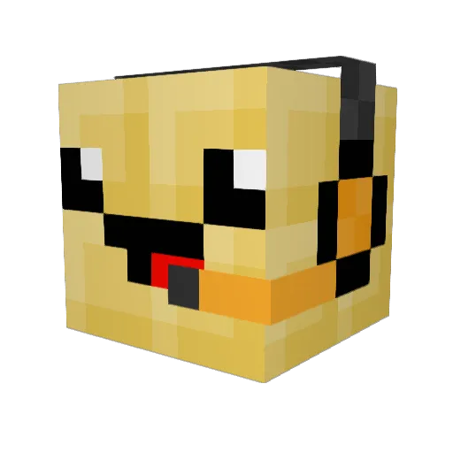 Chut64 Minecraft avatar head, 3D render