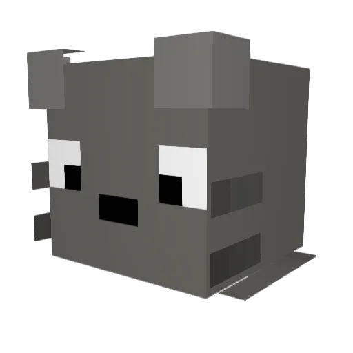 Chuu_Totoro Minecraft avatar head, 3D render