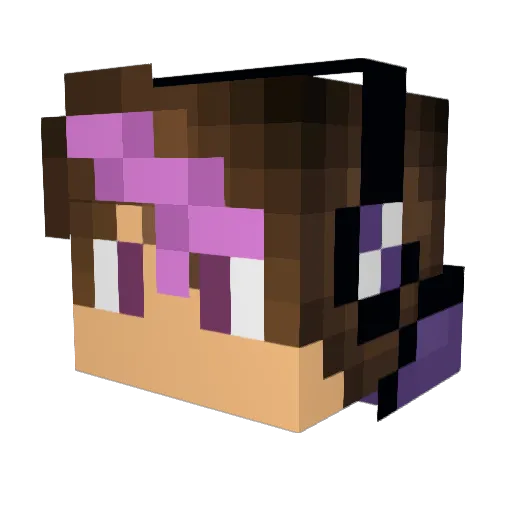 Chuudy Minecraft avatar head, 3D render
