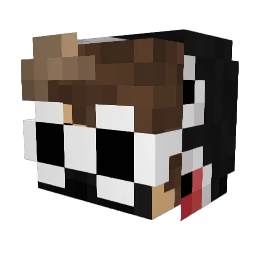 Chuuuungus Minecraft avatar head, 3D render