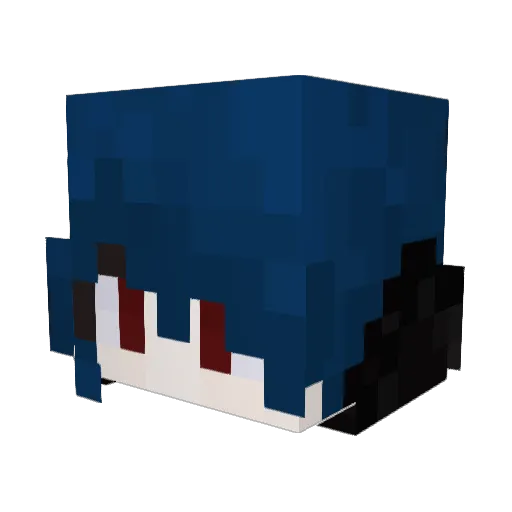 Chuuuuu0522 Minecraft avatar head, 3D render