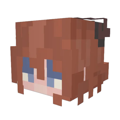 Chuuyasbigthighs Minecraft avatar head, 3D render
