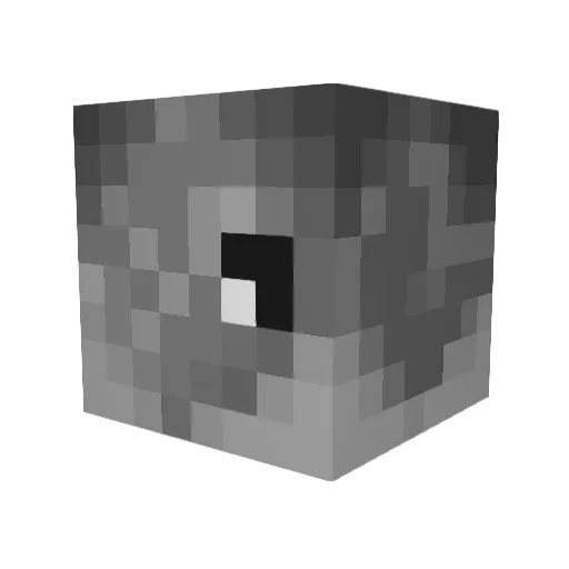 Chuvirlik Minecraft avatar head, 3D render