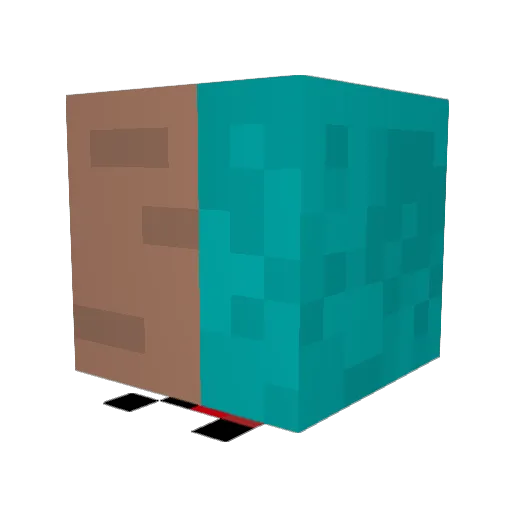 ChuwexCraft Minecraft avatar head, 3D render