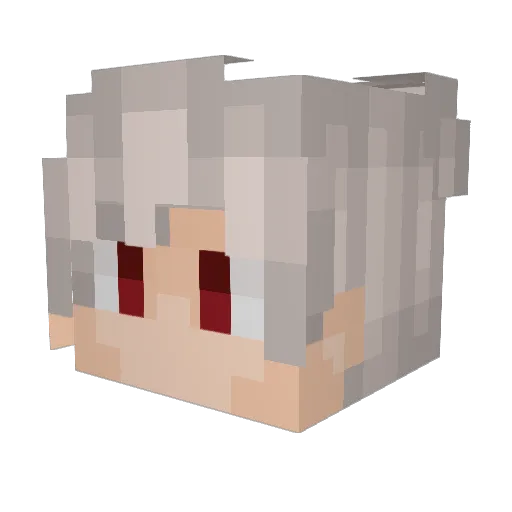 ChuyP500 Minecraft avatar head, 3D render