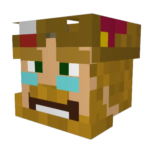 ChwalaPolscePL Minecraft avatar head, 3D render