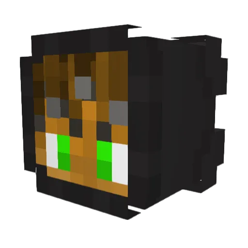 ChxdlI Minecraft avatar head, 3D render