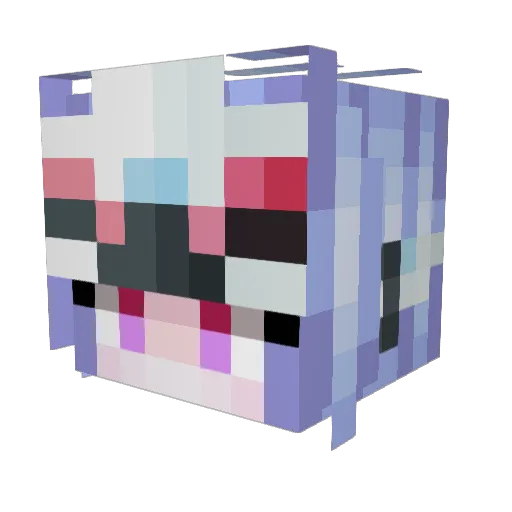 ChxoticLuke Minecraft avatar head, 3D render