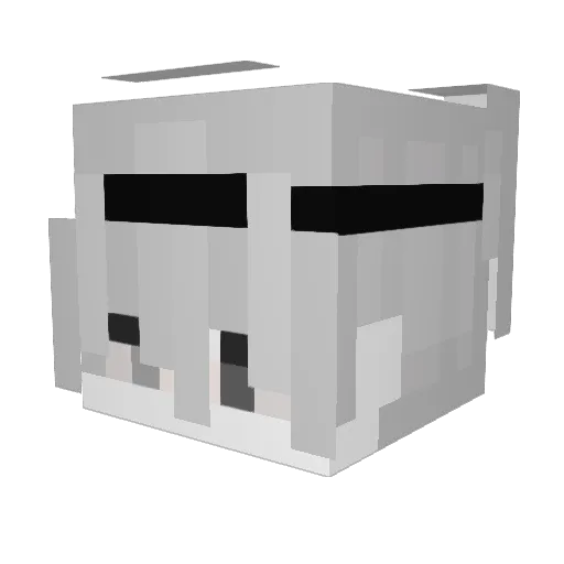 ChyCX Minecraft avatar head, 3D render