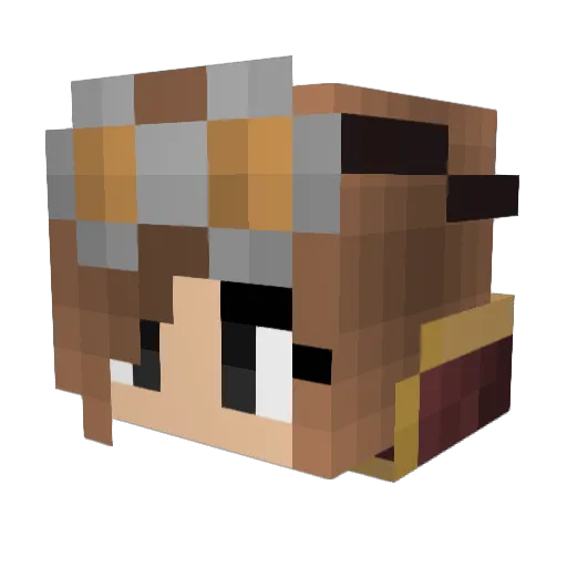 ChyGirl Minecraft avatar head, 3D render