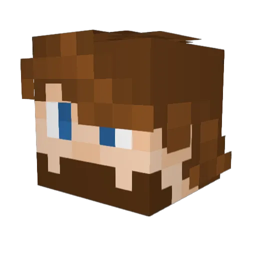 ChyVox Minecraft avatar head, 3D render