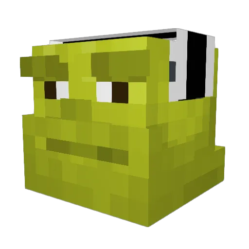 Chyan17 Minecraft avatar head, 3D render