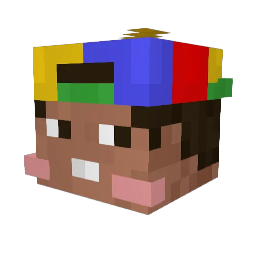 Chybrik_Gleb Minecraft avatar head, 3D render