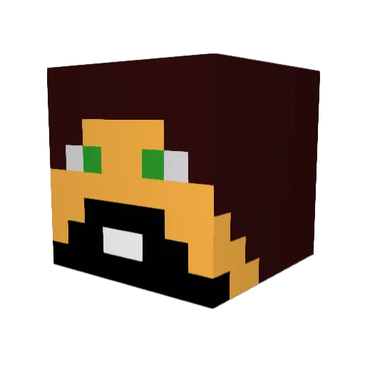 Chydo1Bars Minecraft avatar head, 3D render