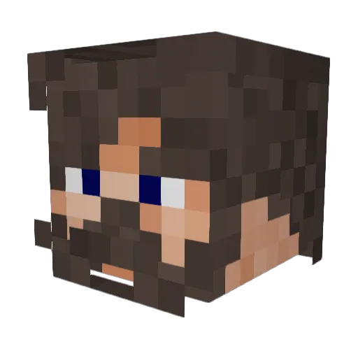 ChylerBH Minecraft avatar head, 3D render