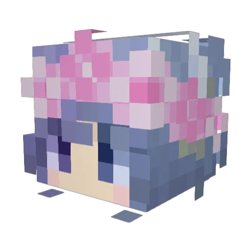 Chyll_Qh Minecraft avatar head, 3D render