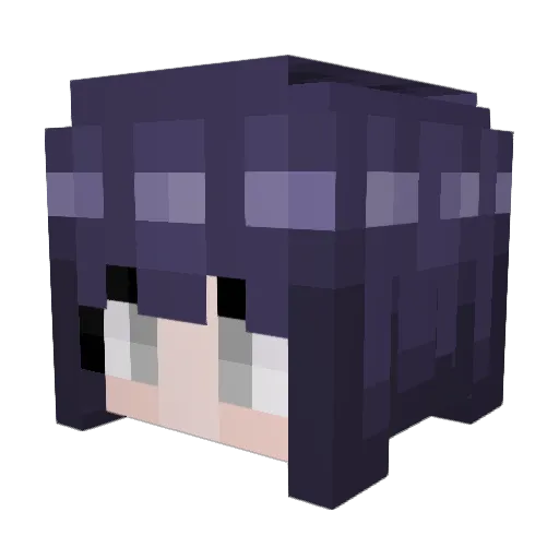 Chymuela Minecraft avatar head, 3D render
