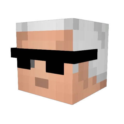 Chyprir Minecraft avatar head, 3D render