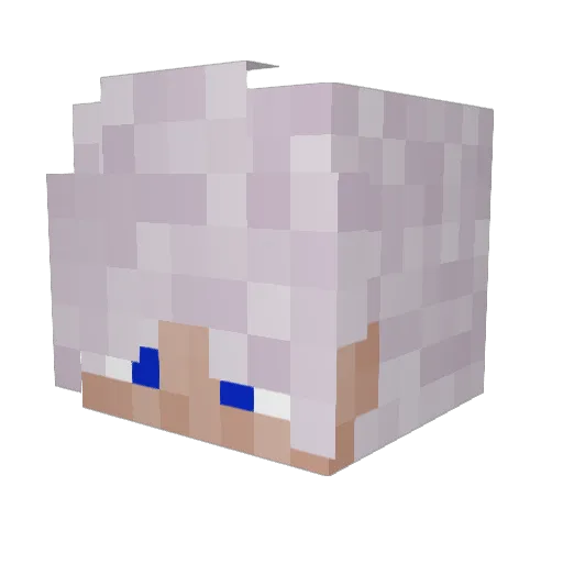 Chyroh Minecraft avatar head, 3D render