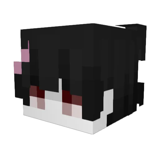Chystemc Minecraft avatar head, 3D render