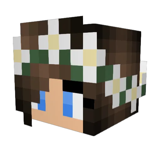Chyx3 Minecraft avatar head, 3D render