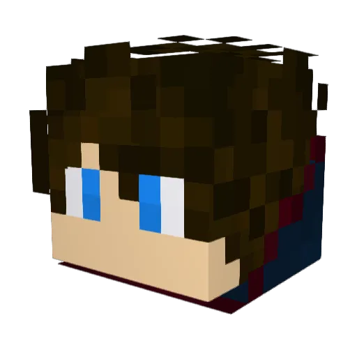 ChzZ3r Minecraft avatar head, 3D render