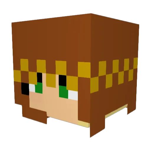 ChzzyFryz Minecraft avatar head, 3D render