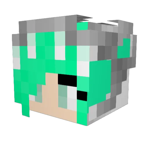 CiCiBunz Minecraft avatar head, 3D render