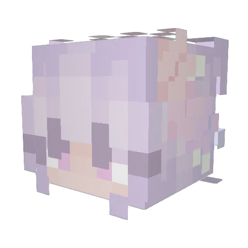 CiNna03 Minecraft avatar head, 3D render