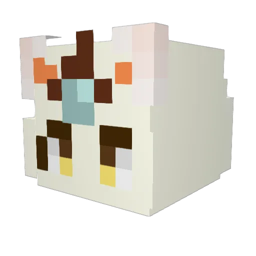 Cia0721llo Minecraft avatar head, 3D render