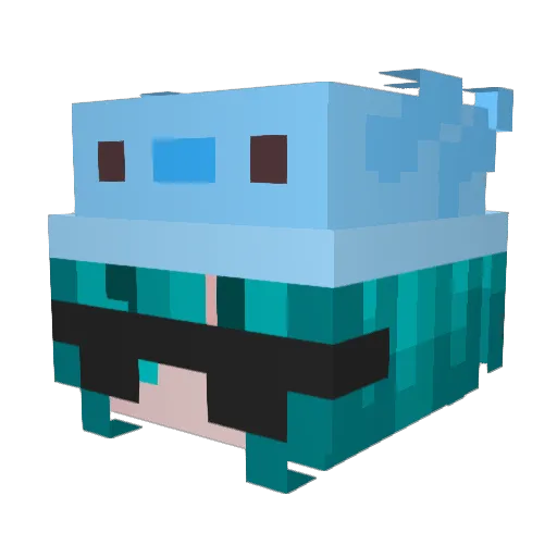 Cian0616 Minecraft avatar head, 3D render