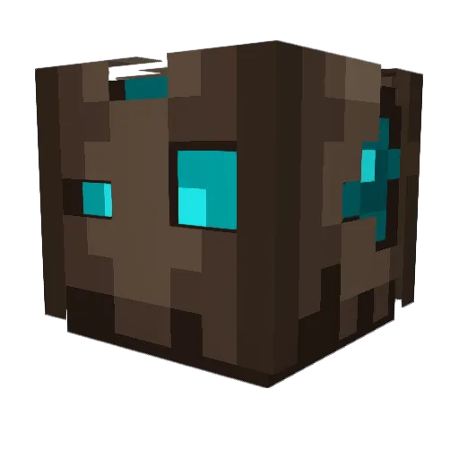 Cian162 Minecraft avatar head, 3D render
