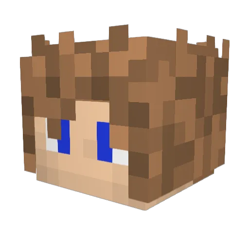 CianA2 Minecraft avatar head, 3D render