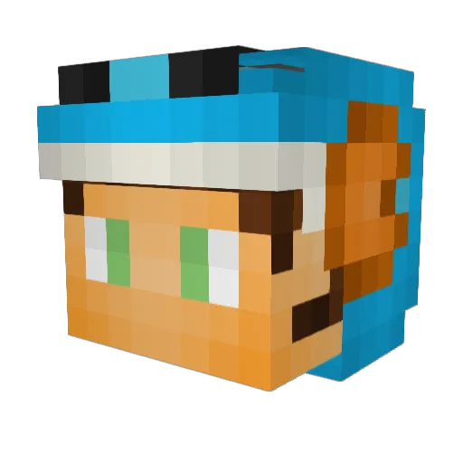 CianMarah_45 Minecraft avatar head, 3D render