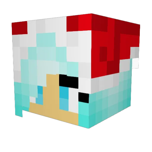 Ciara258 Minecraft avatar head, 3D render