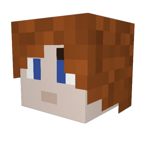 CiaranFederico Minecraft avatar head, 3D render