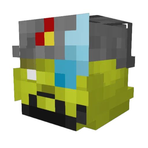 CiarloCioloona Minecraft avatar head, 3D render