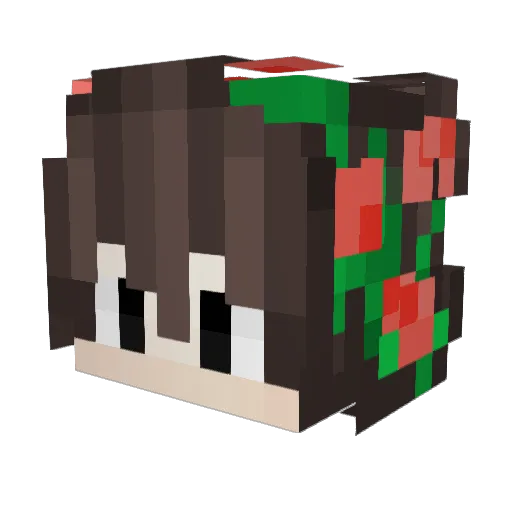 Ciasteczko545 Minecraft avatar head, 3D render