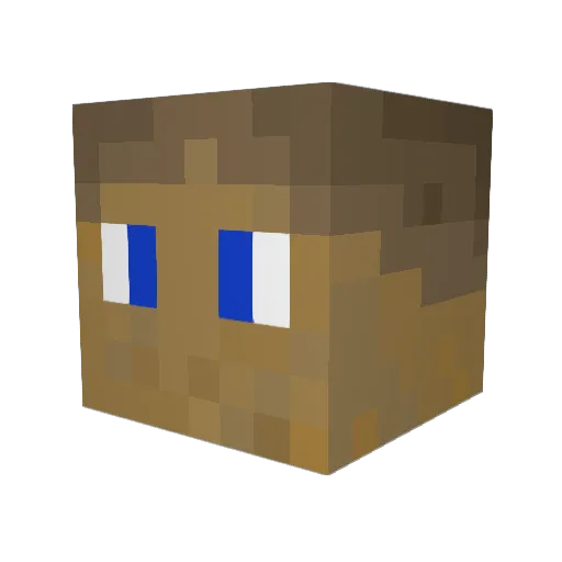 Ciastek_yt Minecraft avatar head, 3D render