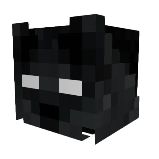 Ciberasesino Minecraft avatar head, 3D render