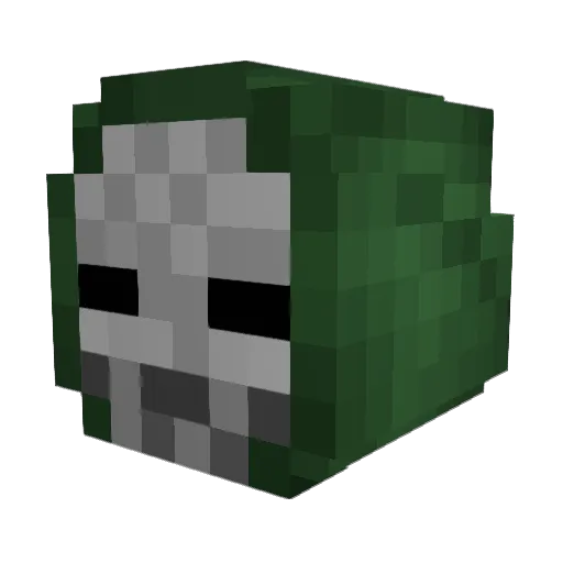 Cibr Minecraft avatar head, 3D render